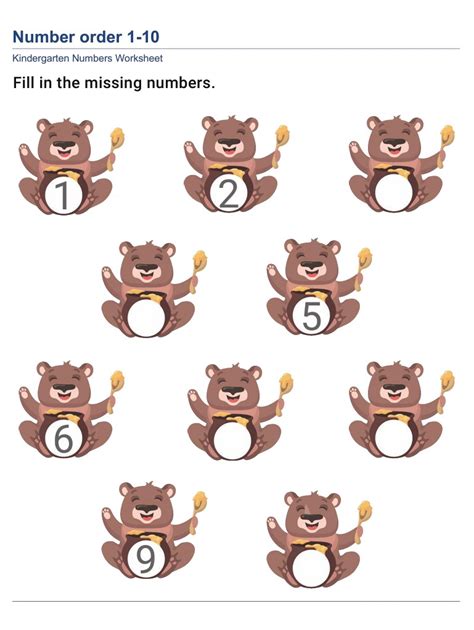 Image result for Learning Numbers Worksheets