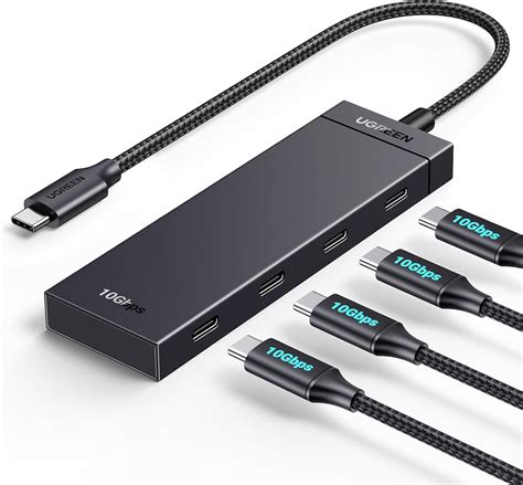 UGREEN USB-C Hub 4-Port 10Gbps Data Only USB 3.2 Hub Multiport Adapter ...