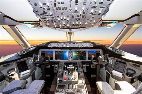 Boeing 787 Cockpit during flight - 1 by Jeffrey Schaefer on canvas ...