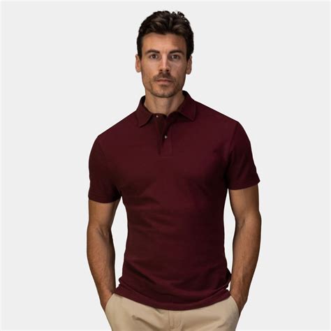 Wine red polo shirt | Tailor Store®