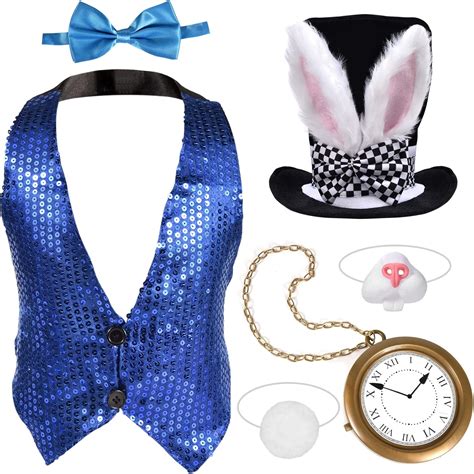 6 Pcs White Rabbit Costume Set Bunny Costume | Ubuy India