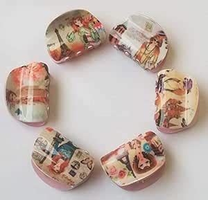 S R SELECTION Women's Plastic Printed Hair Clutcher/Claw Clip (Medium ...