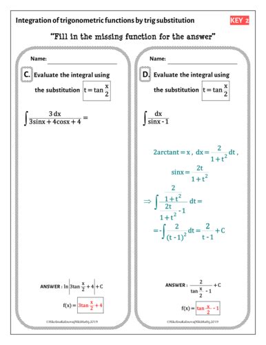 Integration Using Trig Substitution 的图像结果