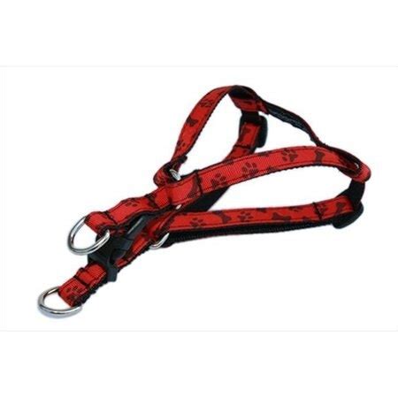 Fly Free Zone PAWS-BONES-POPPY1-H Paws & Bones-Poppy Dog Harness; Red ...