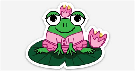 Lilly Pad by GC Grumpy Frog | Die cut stickers | Sticker Mule India