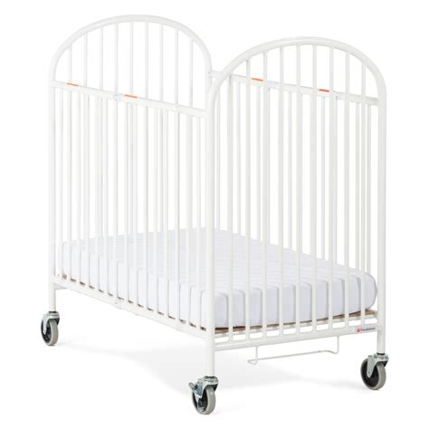 Foundations Compact Pinnacle™ RTA Steel Folding Crib w/ Over