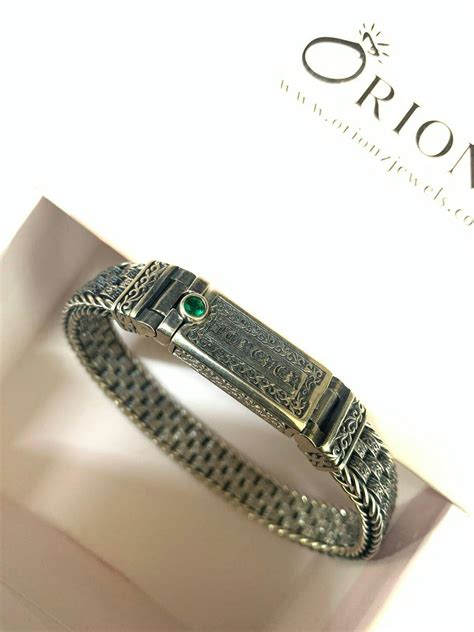 Forever Yours Oxidised Silver Bracelet for Men | Orionz Jewels