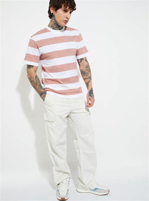 Buy URB_N Men Striped T-shirt Online at just Rs. 399.0 - 1000015595039 ...