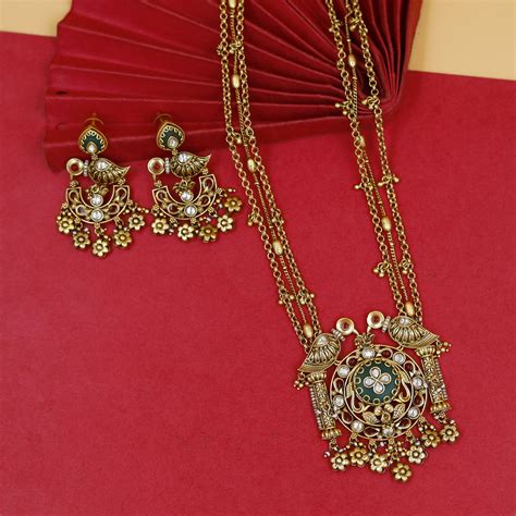 Buy Antique Pendant Set Online | Dazzles Jewellery