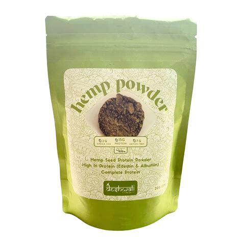 Deshwali Hemp Seeds Powder | High Protein (20g) - 3 Tbsp | Edestin ...