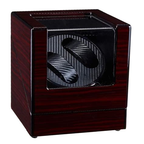 Automatic Double Watch Winder Box Luxurious Wooden Shell Piano Paint E ...