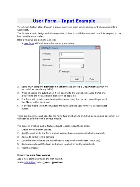 Image result for User Form VBA Coding Student ID