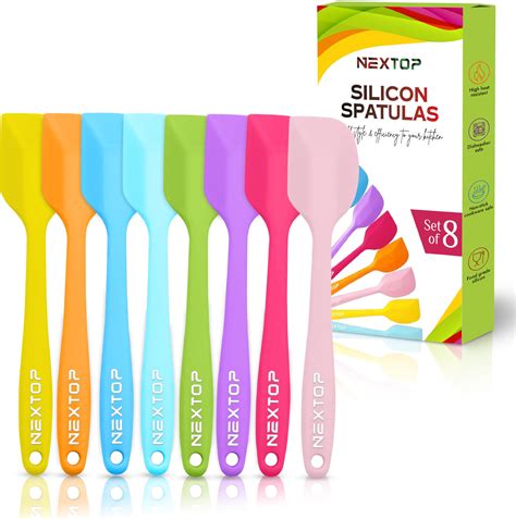 Amazon.com: KSENDALO Silicone Small Spatulas Set of 5, Small Rubber ...