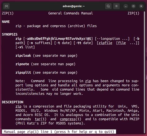 Image result for Linux Command for Zippping Files
