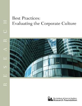 Buy Best Practices: Evaluating the Corporate Culture Book Online at Low ...