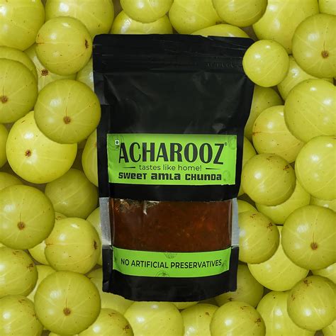 Acharooz Sweet Amla Chunda Pickle 350g Packet, Authentic Amla Achar ...