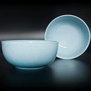 Buy MR.HOMEZ (Set of 2 Blue Sky 600ml Ceramic Breakfast Bowl - for ...