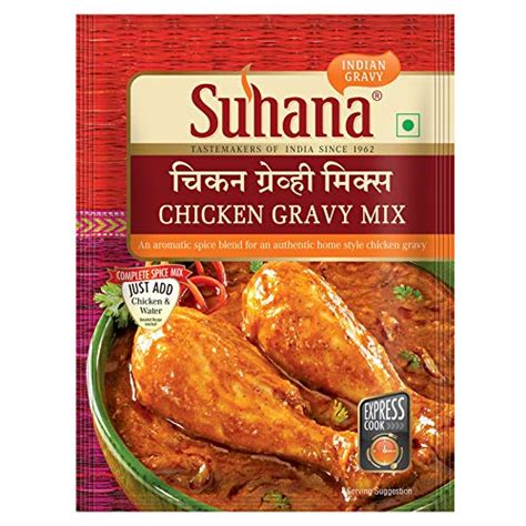 Suhana Chicken Gravy Mix 80g Pouch | Spice Mix | Easy to Cook | Pack of ...