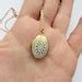 Buy Small Gold Locket With Ornate Design, White Locket, Oval Antique ...