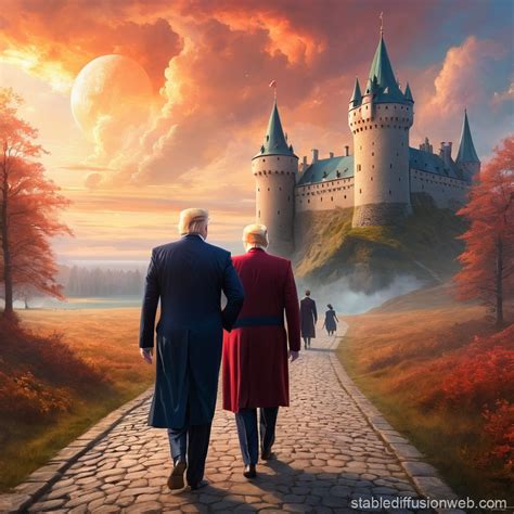 Latvian President Edgars Rinkēvičs Walking to the Castle | Stable Diffusion Online