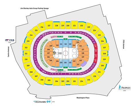 PPG Paints Arena Seating Chart | Pittsburgh Penguins Games - SeatGraph