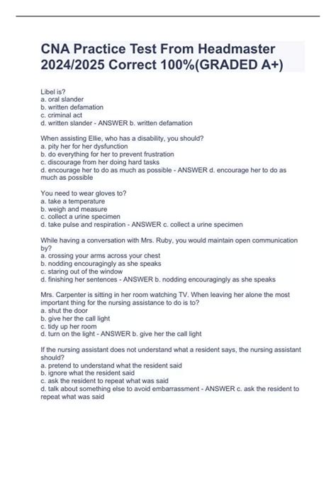 CNA Practice Test 4 的图像结果