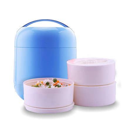Buy oliveware Plastic Bella Lunch Box - 3 Containers | Insulated ...