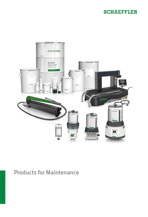 Products for Maintenance | Publications | Schaeffler India