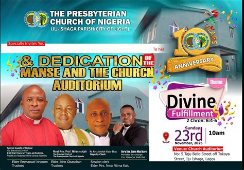 PCN Iju-Ishaga Parish 10 years Anniversary and Church Building ...