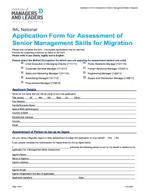 AU IML Application Form For Assessment Of Senior Management Skills For ...