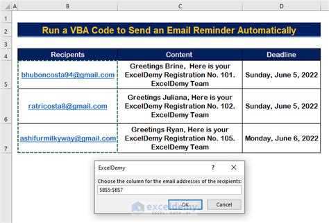 Image result for Automatically Send Birthday Emails Using VBA in Excel
