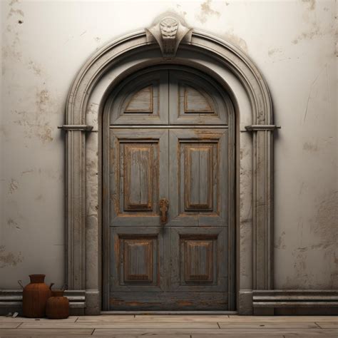 Professional octane door rendering on white background for realistic ...