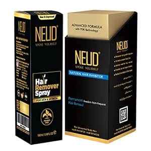 Buy NEUD Combo: Hair Remover Spray 100 ml and Natural Hair Inhibitor 80 ...
