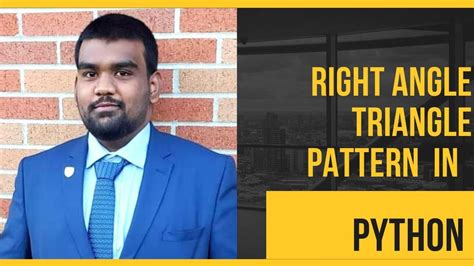 Image result for Right Angle Triangle Pattern in Python