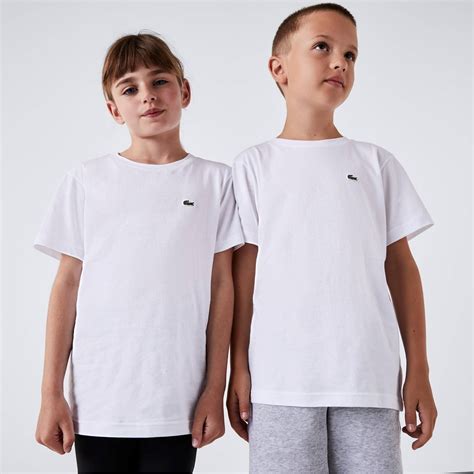 Lacoste | Logo T Shirt Junior | Kids | White 001 | Flannels
