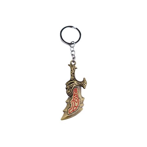 God of War Blades of Chaos Metal Keychain