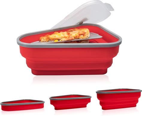 Amazon.com: Panthalassic Reusable Silicone Pizza Storage Container ...