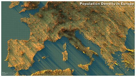 Population Density Map Europe