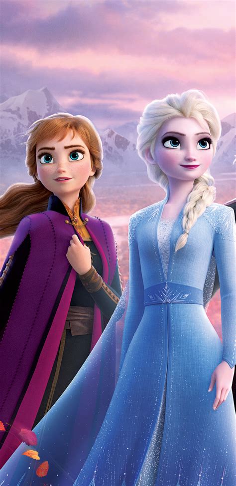 Movie Frozen 2, Anna (Frozen), Elsa (Frozen), 1440x2960 Phone HD Wallpaper