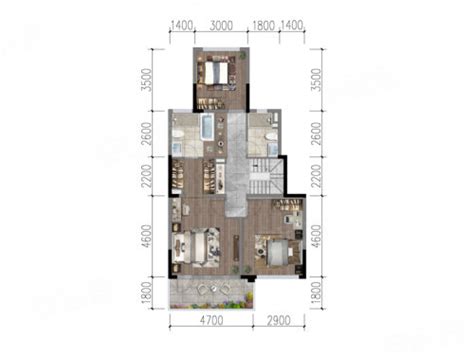 宜宾山水原著原香岭户型1户型图_首付金额_4室2厅2卫_140.0平米 - 吉屋网