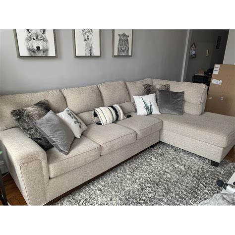 Bob's Discount Furniture 2-Piece Sectional Sofa - AptDeco