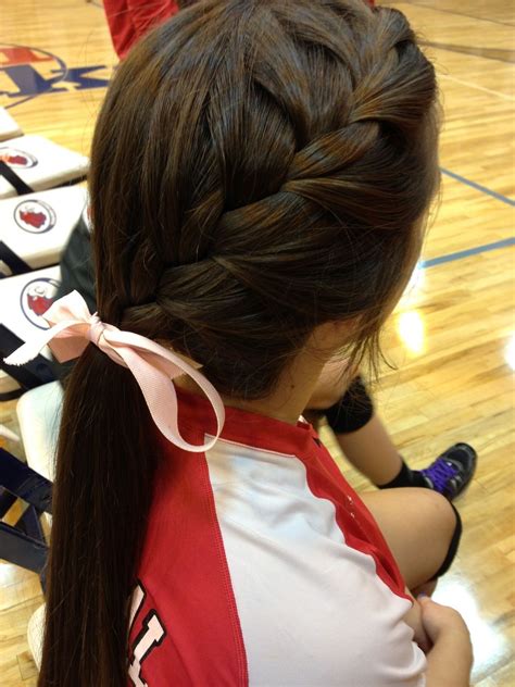 cute hairstyles for volleyball easy