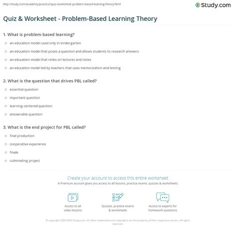 Problem Based Learning Theory 的图像结果