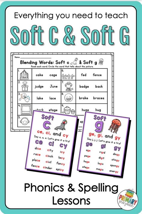 Soft C & Soft G Word Work UFLI 60 61 62 Wonders 1st Grade 3.3 2nd Grade ...