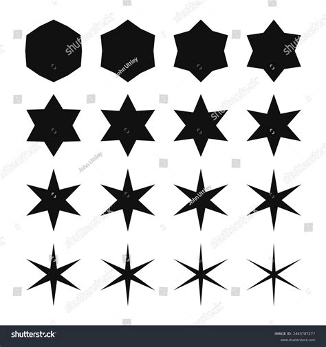 6 Point Star Printable Six Point Vector PNG Images, Heavenly Six