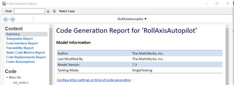 Code Generation Pane MATLAB 的图像结果