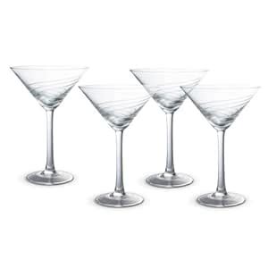 Buy Tabla Serpent Set Of 7-Ounce Four Martini Glasses Online at Low ...