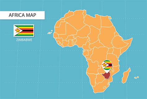 Map Of Africa Zimbabwe