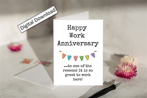 Work Anniversary Card