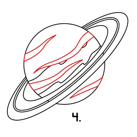 How To Draw Saturn Easy Step-by-Step Tutorial - Made with HAPPY